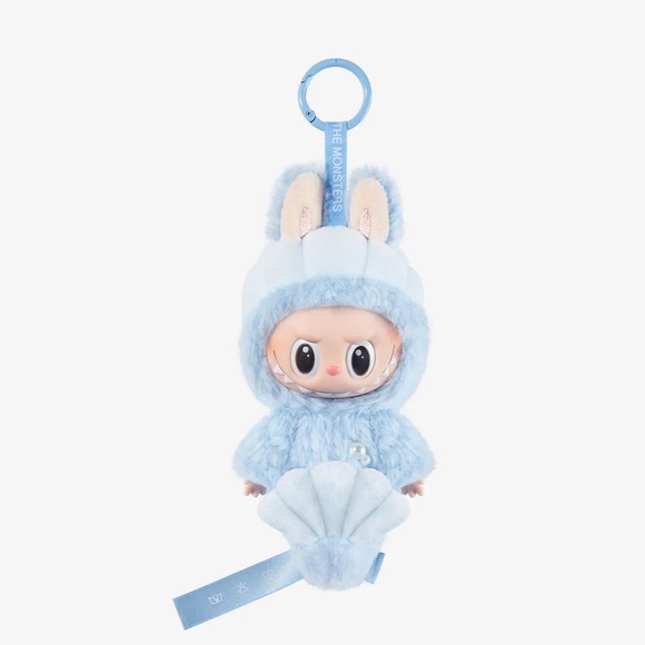 Pop Mart The Monsters Hide and Seek Labubu Singapore Plush Pendant Doll Keychain
